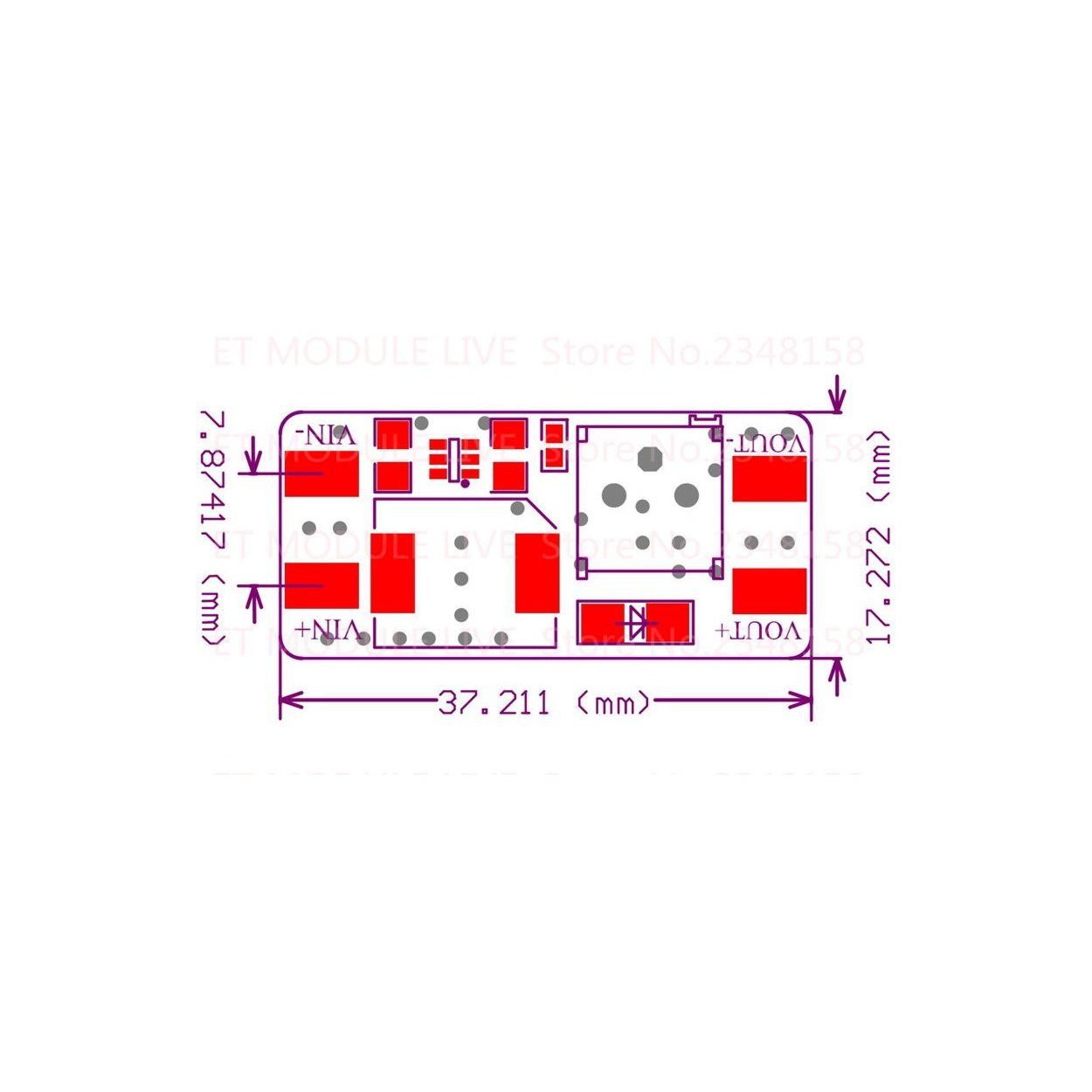 DC-DC Step Up Voltage Converter Adjustable 2A MT3608 