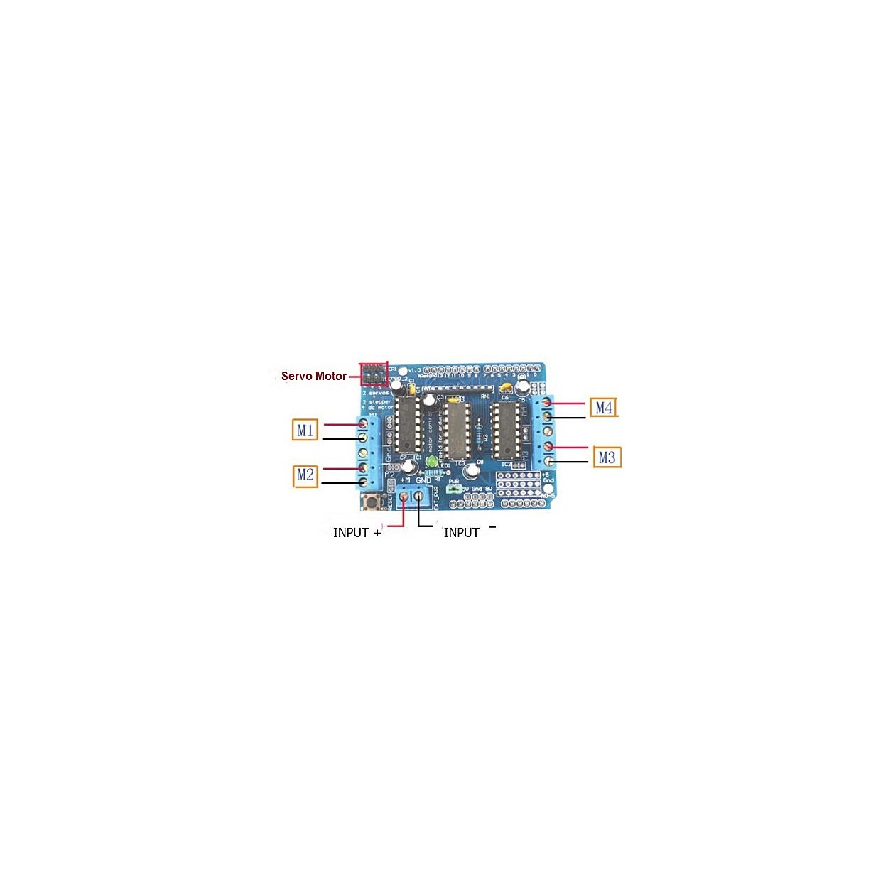 Arduino Shield - L293D Motor Driver Shield