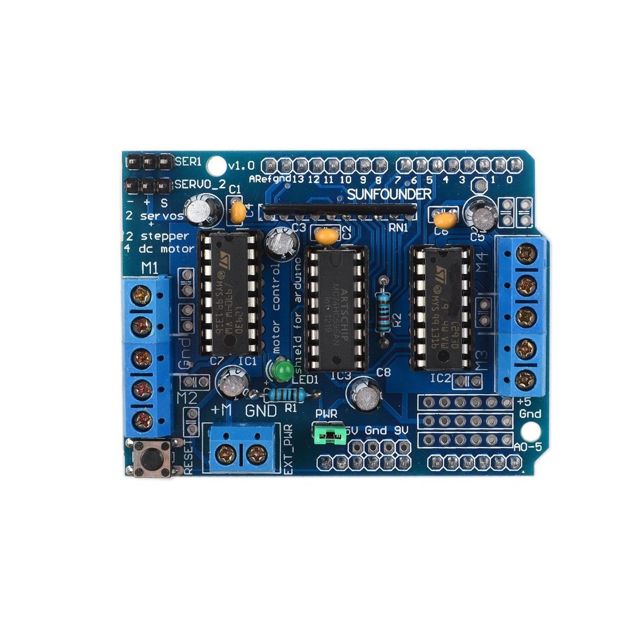 Arduino Shield - L293D Motor Driver Shield